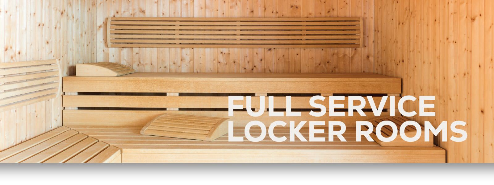 Full service locker rooms