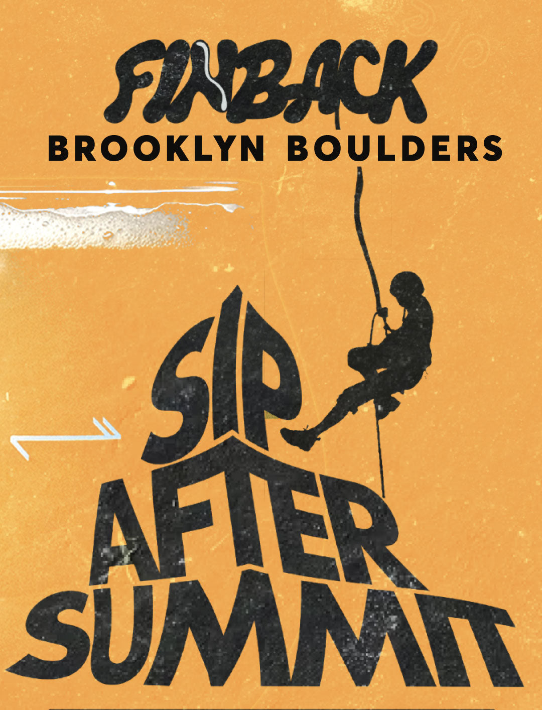 Graphic for Brooklyn Boulders Finback event, Sip After Summit