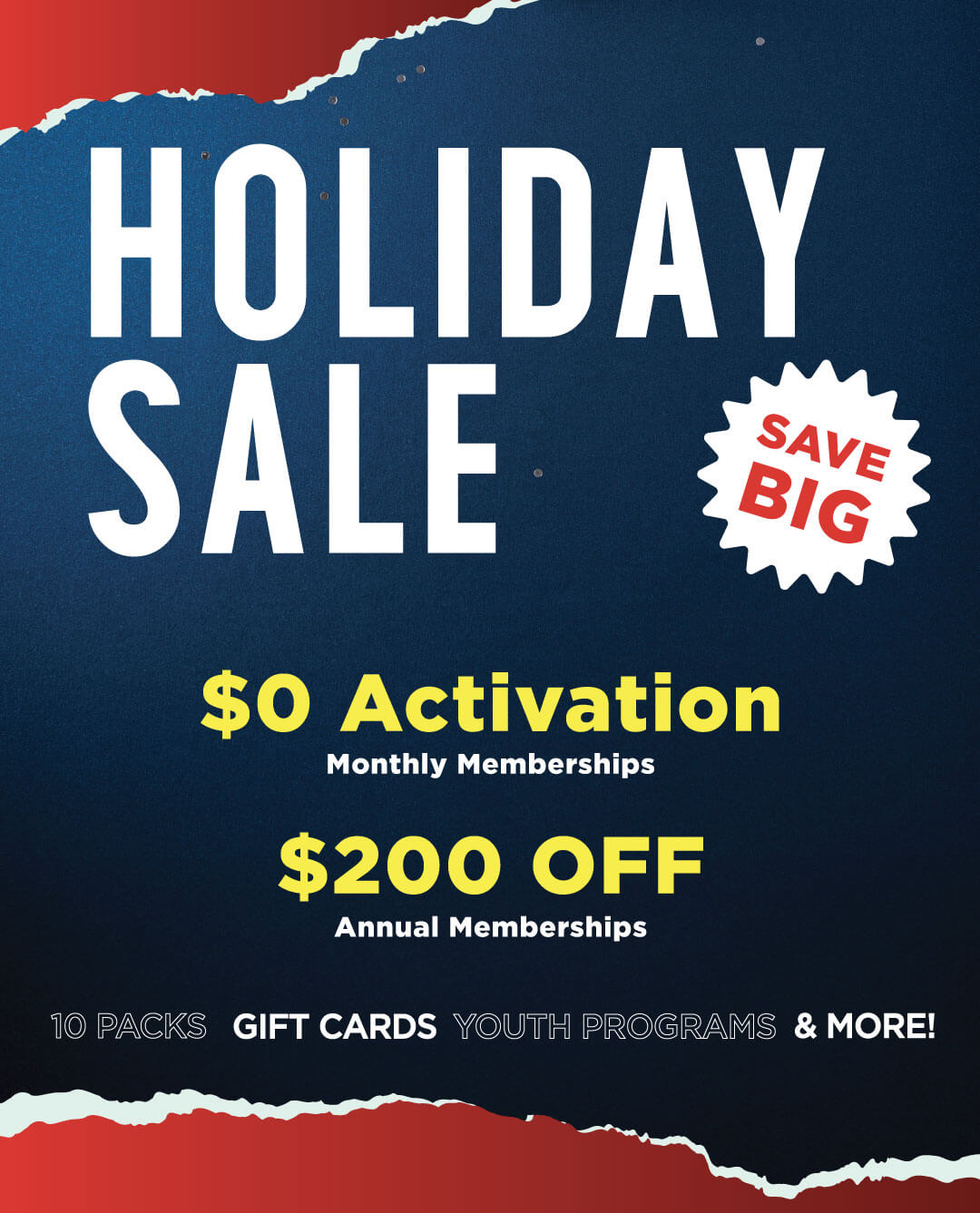 Brooklyn Boulders Holiday Sale Mobile